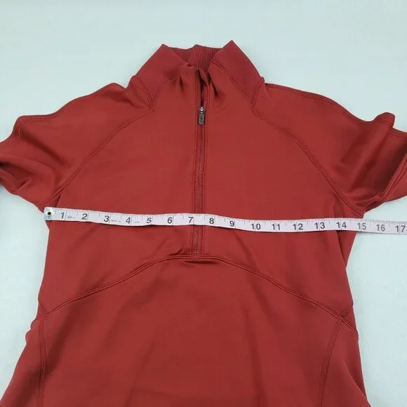 Lululemon Always Alert 1/2 Zip Jacket Womens 6 Magma Orange Red Running Athletic - Picture 14 of 16